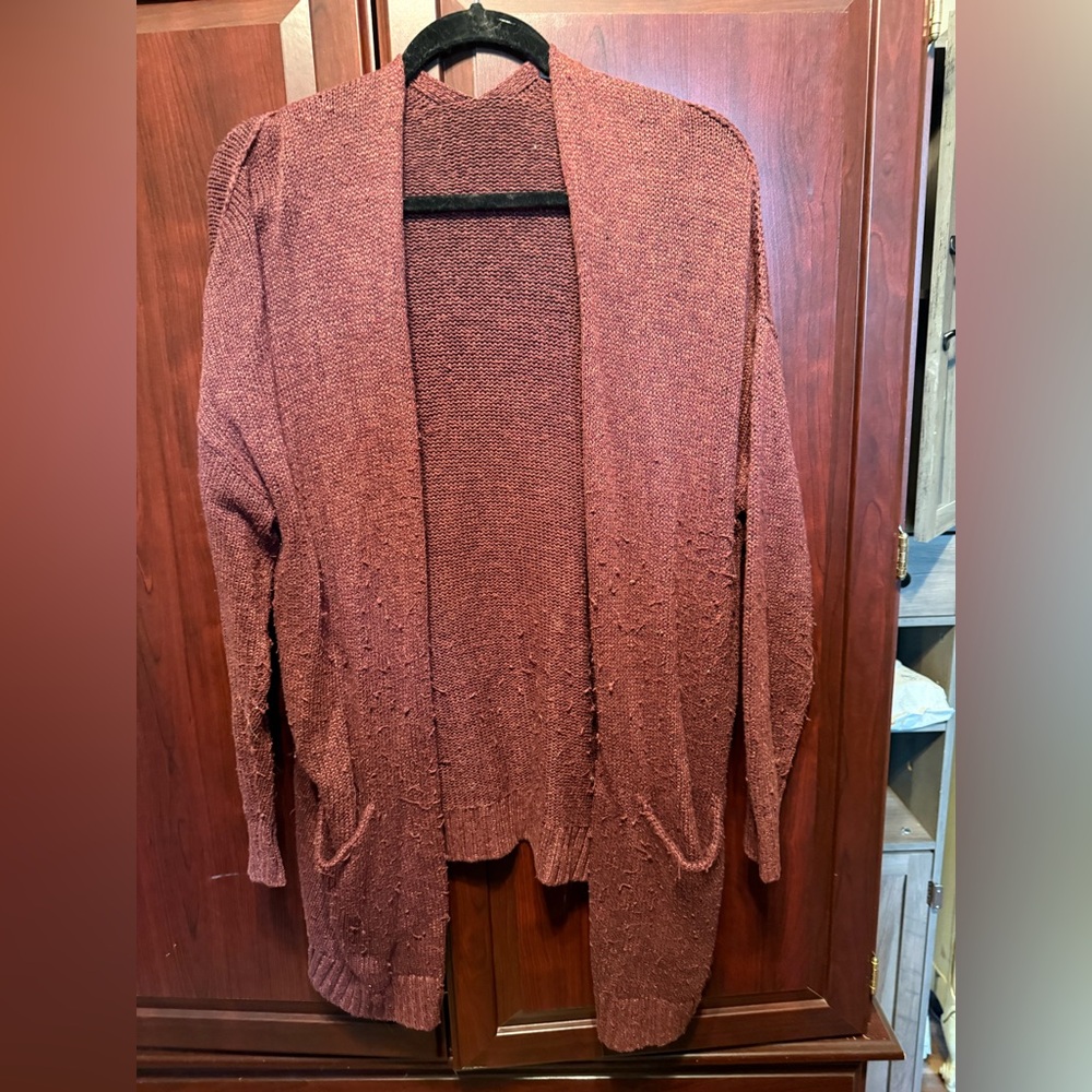 American Eagle Outfitters Brown Cardigan Sweater